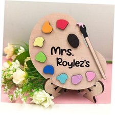 Personalized Art Teacher Desk Name Plate Decor Custom Gifts for Art Teachers,