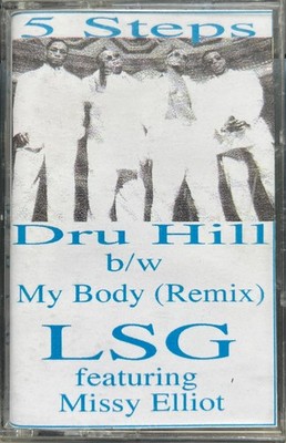 Dru Hill ''5 Steps'' b/w LSG feat Missy Elliott ''My Body (Remix)'' (Cassette) USED