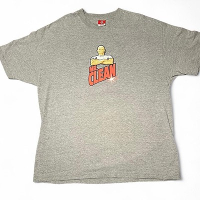 vtg 90s Mr. Clean Usa Made T Shirt Size XL 100% Cotton Procter And Gamble Target