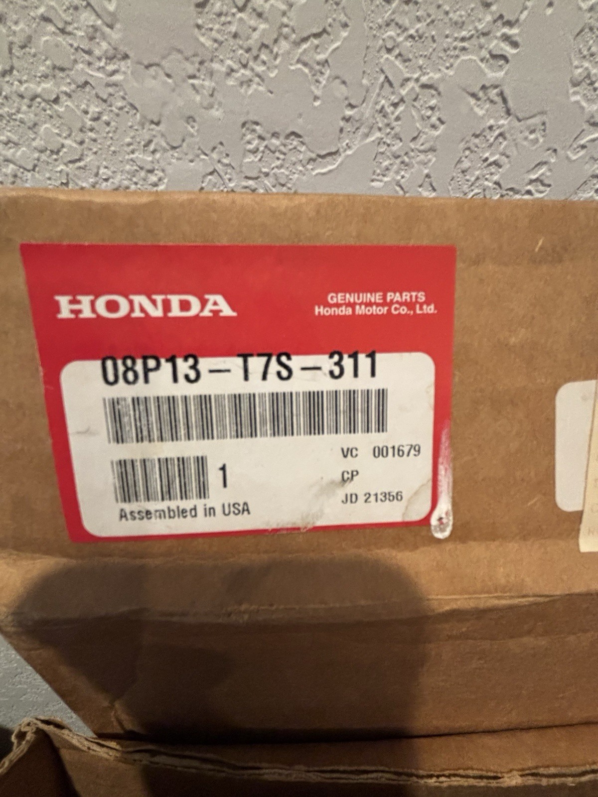 Honda HRV 2018-22, High wall All-Season Floor Mats, 08P13-T7S-311 OEM New In Box