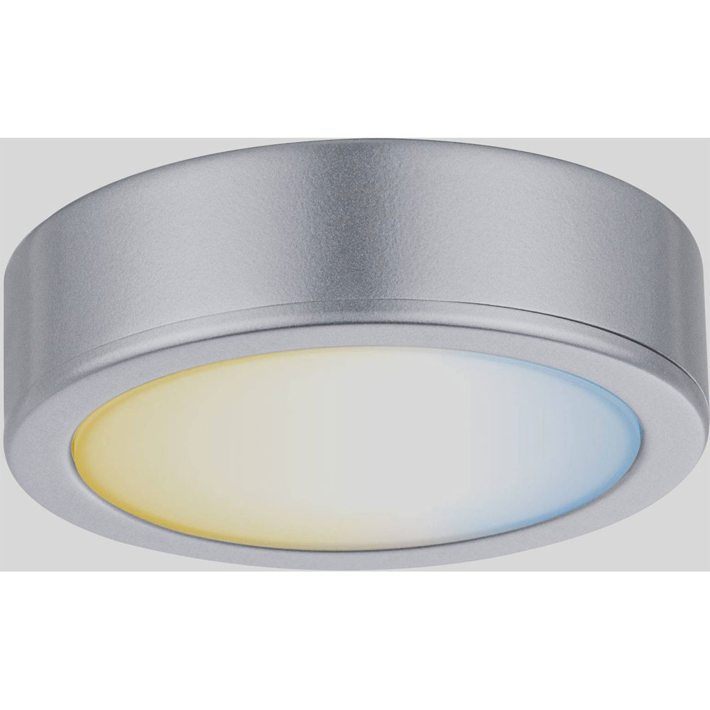 Paulmann .0 CC Disc Plinth Lighting Warm White Chrome 2.10W