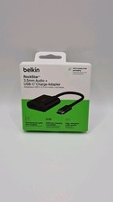 Adaptador USB-C a jack de 3,5 mm y USB-C de 60 W para audio y recarga de Belkin