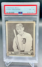 PSA 6 - 1940 Play Ball HARRY HEILMANN #171 (1877 )
