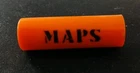 Vintage 1964 Hasbro Gi Joe Orange Maps Tube W/ Map Accessory