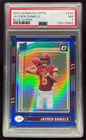 2024 Panini Donruss Optic Blue Hyper #248 Jayden Daniels Rated Rookie PSA 7