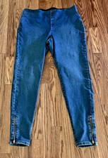 INC International Concepts Sz 12 Pull On Skinny Leggings Ankle Zip Women’s Jeans