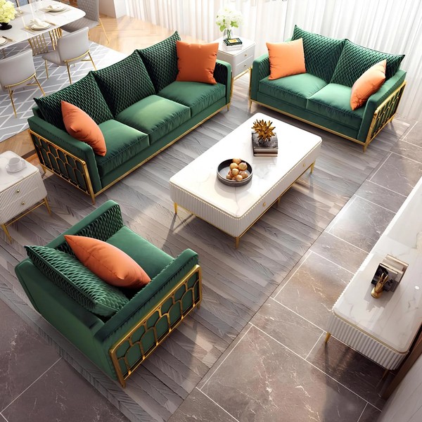 Sofa Leder Couch Polster Sitz 3+1 Sitzer Garnitur Design Couchen Sofas Gruppe-image