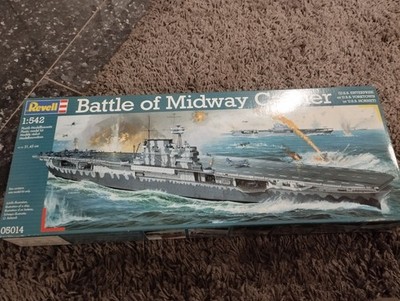 Bausatz Militärschiffe 1:542 Revell 05014 Flugzeugträger Battle of Midway OVP