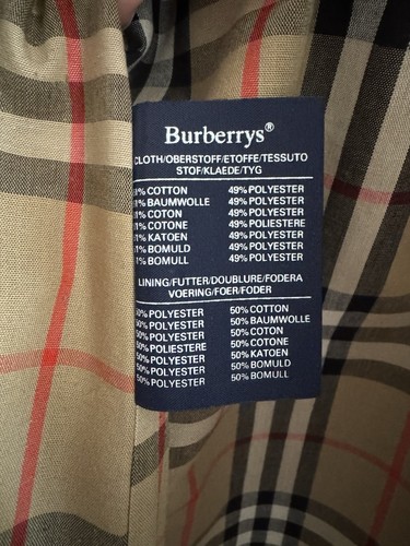 Burberry Vintage Beige Cotton Blend Check Trench Coat 38 Short with wool liner - Picture 8 of 23