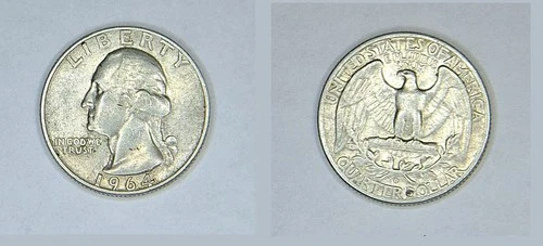 New Listing1964 United States quarter, good condition, mint location: Denver