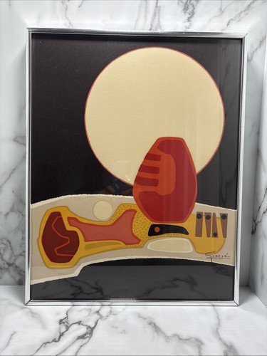 Antonio Guansé “Still Life” Abstract Serigraph 19” x 15.5” Framed - Picture 2 of 13