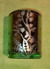 PartyLite P92642 Teelichthalter Garten mit OVP Farbe grün mit silber wie neu