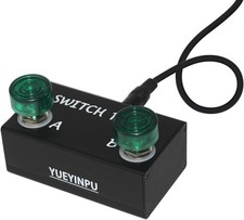 Dual Switch Pedal for Guitar Effect Pedal With TRS Cable Latch Dual Switch 