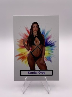 Kendal Grey CUSTOM WWE Card ACEO Color Burst Design