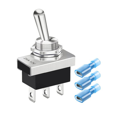 Metall EIN/AUS/EIN Kippschalter 25A 12VDC/15A 24VDC/10A 250VAC/15A 125VAC SPDT 3Pin 3 P