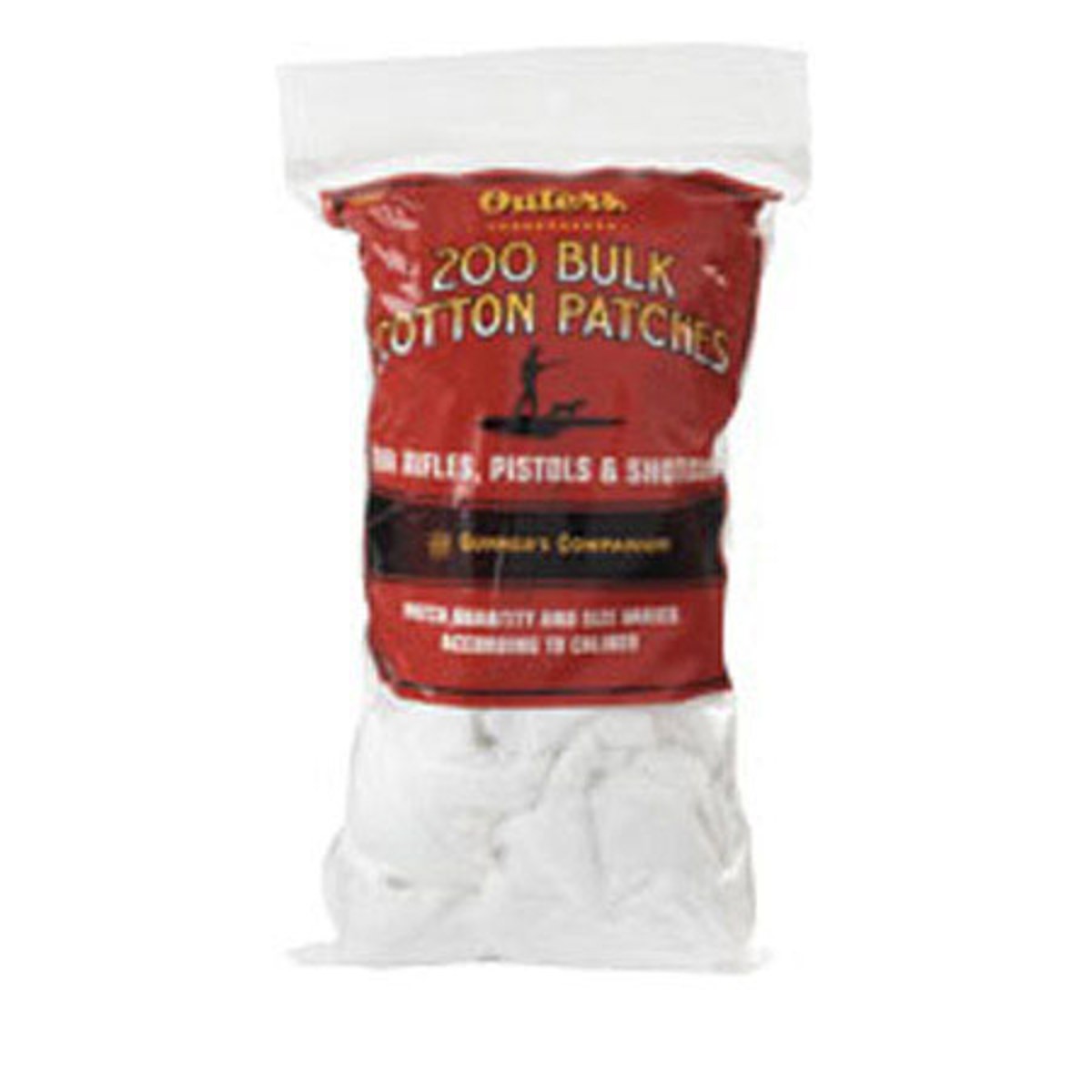 Хлопковые чистящие пластыри для наружной части калибра от .17 до .22, 250 штук #42382