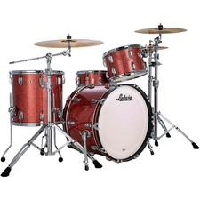 Ludwig Classic Maple 3Piece Fab Shell Pack 22" Bass Drum Hybrid Copper Sparkle