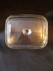 Vintage Pyrex  Clear Glass Replacement Lid Rectangle P4C Casserole 7 3/4 x 6 1/4