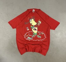 Vintage 1997 Looney Tunes Warner Bros Taz Cartoon Retro Essential Tee T-Shirt