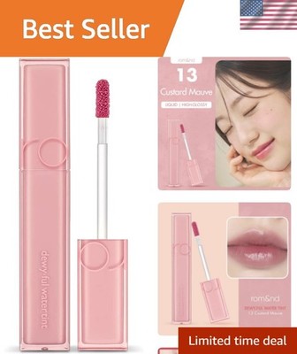 High-Glossy DEWY·FUL Water Tint in 13 Custard Mauve - Non-Sticky Formula