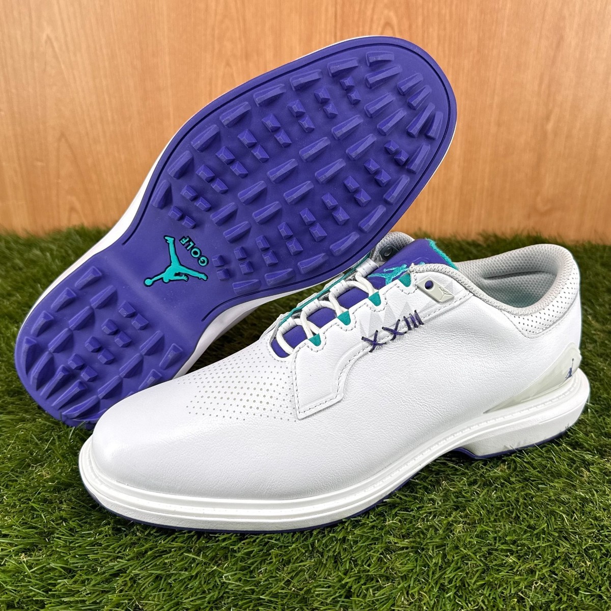 Air Jordan ADG 5 Wide White Grape Ice Golf Shoes FQ7874-100 Men's