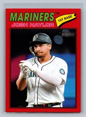 2026 Topps Heritage Josh Naylor #129 Red