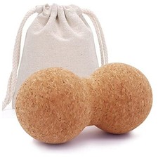Cork Peanut Massage Ball, Peanut Double Lacrosse Massage Ball for Deep Tissue