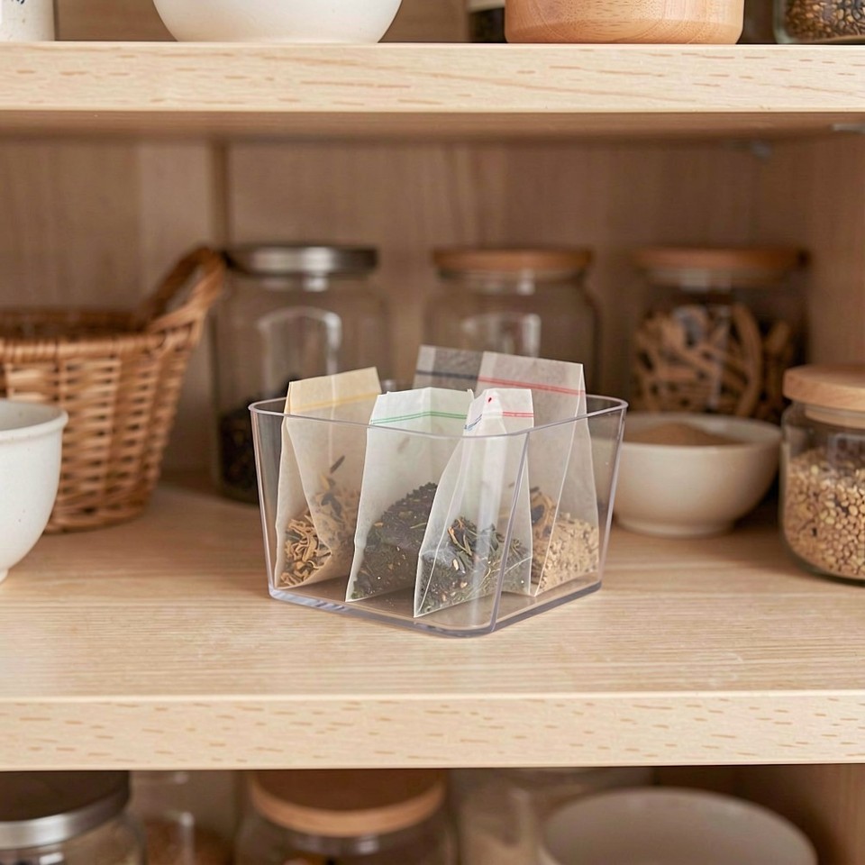 Container For Cabinet 6 Pcs Clear Cabinet Drawer Storage Box Mini Organizing Container | eBay ...
