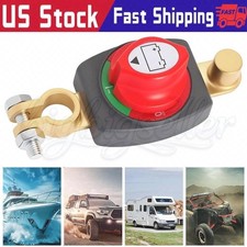 Battery Disconnect Top Post Kill Switch 12V-48V Heavy Duty Shut Off For Car RV