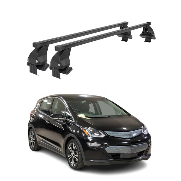 Menabo DachträGer GrundtäGer FüR Chevrolet Bolt 2016-2024 50Kg Stahl Schwarz 2X-image