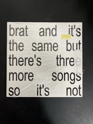 Charli XCX - Brat And It's The ... Deluxe Ed. Etched White Vinyl USED NOT TESTED