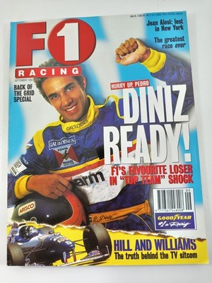 F1 RACING Magazine Sept 1996 Diniz Alesi Hill Williams Frentzen Coulthard
