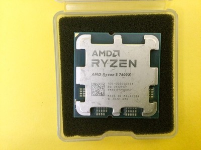 AMD Ryzen 5 7600X 6-Core 4.7GHz AM5 105W Desktop CPU 100-100000593 Unlocked