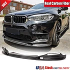 Real Carbon Fiber Front Bumper Lip Chin Spoiler for BMW F86 X6M F85 X5M 2014-18
