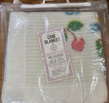 Vtg Beacon Crib Blanket Sanitized Made in USA 36x50- Sealed W/ Tag Style No. 530