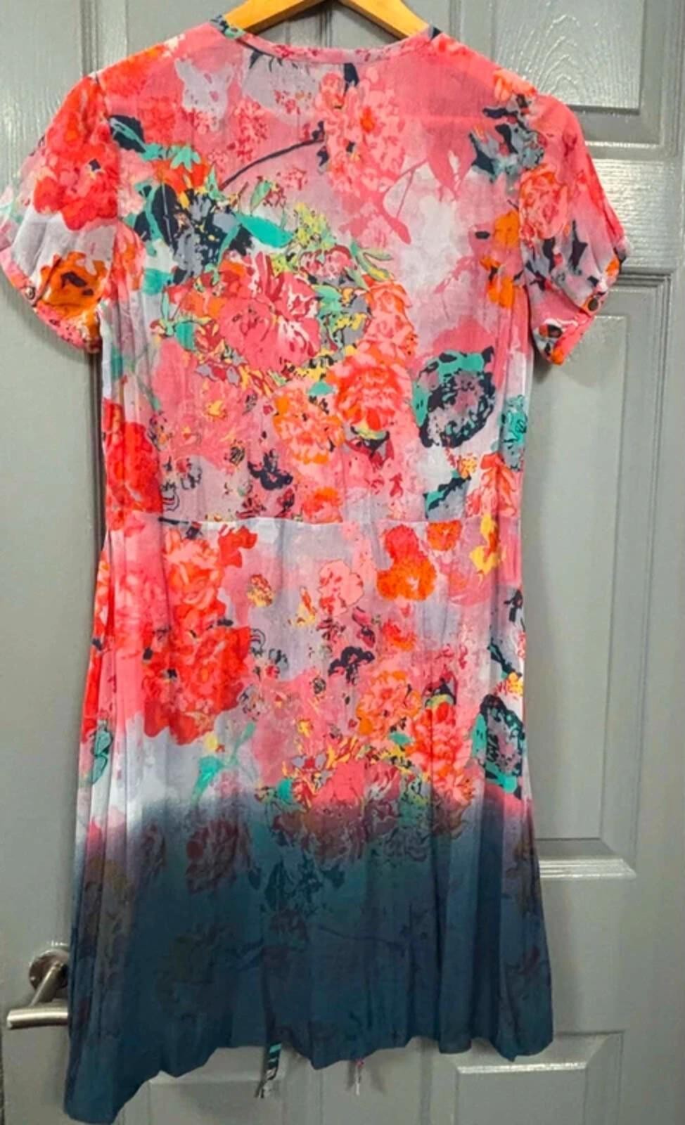 Sandwich floral v-neck tea dress - Size 10 image 2