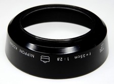 Nikon F 3.5cm f2.8 Tick Mark NKK Hood 4............... Very Rare
