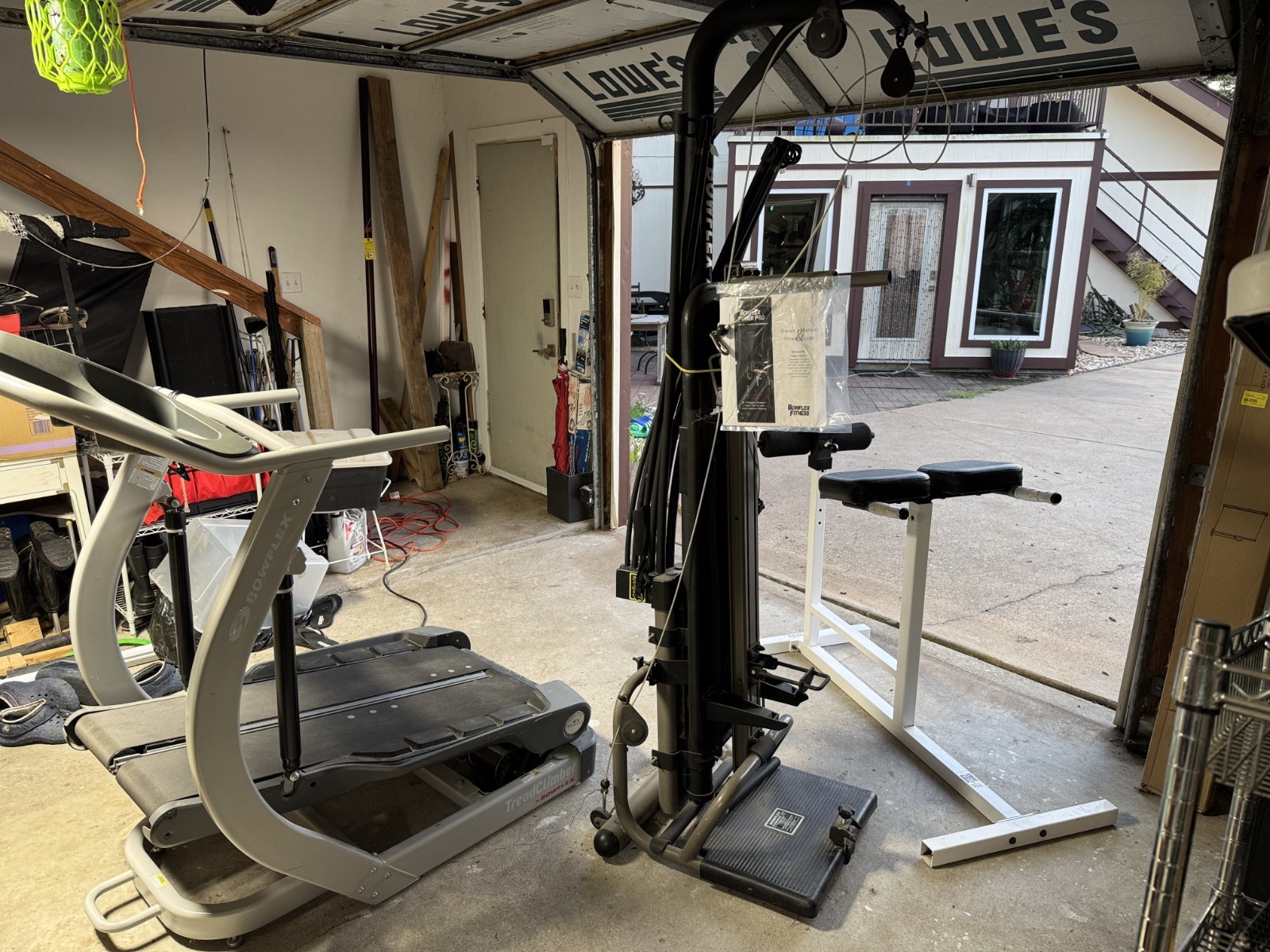 3 pc. pkg! BOWFLEX Power Pro machine, Bowflex TC20 Tread Climber, Back Extension