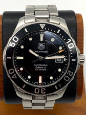 TAG Heuer WAN2110 Aquaracer Calibre 5 Automatic Black Dial & Bezel 42mm Watch