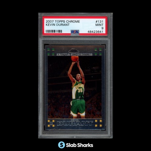 2007 TOPPS CHROME #131 KEVIN DURANT RC ROOKIE PSA 9
