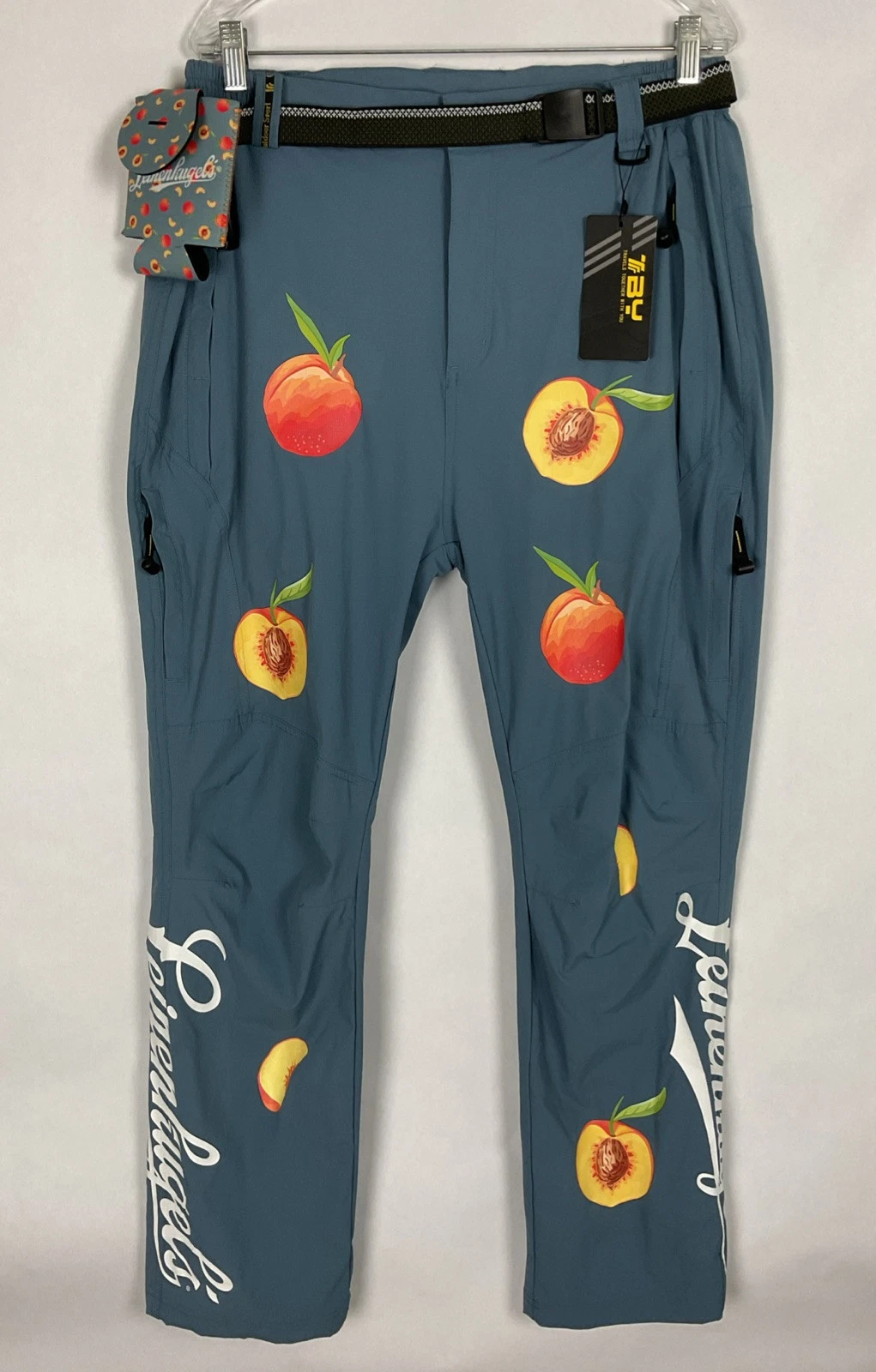 Mens Leinenkugel’s Hiking Pants Fishing Sz L Lightweight Outdoor Padded Seat New