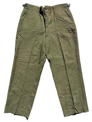 Vintage USGI Original M-1951 OG 100% Trousers Field Wool Size Large Regular