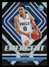 2018-19 Panini Prizm Emergent Silver #16 Zhaire Smith - Philadelphia 76ers