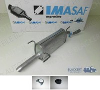 Imasaf ESD Auspuff Endtopf für Opel Astra G Caravan 1.7 Cdti 2003-2009 + ZubehöR