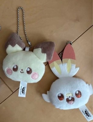 Pokémon Poké Piece Face Mascot Charm Lot   Hibanī & Pichu, Collectible Figures,