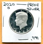 Gem 2020-S Proof Ultra-Cameo Silver (.999) Kennedy Half Dollar - Free Shipping