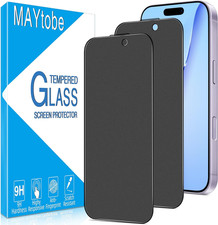  2-Pack Matte Privacy Screen Protector for Iphone 17 Tempered Glass, Anti-Finger