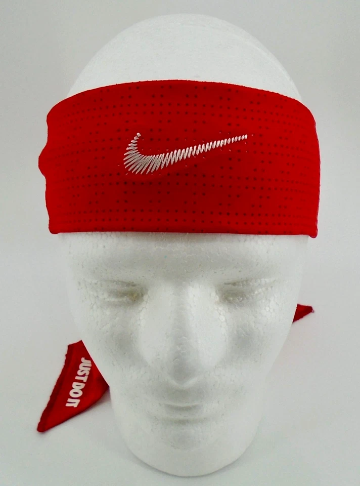 耐克 Head Tie DRI-FIT Terry 男式大学红色/白色/红色 — 第 2/4 张图片