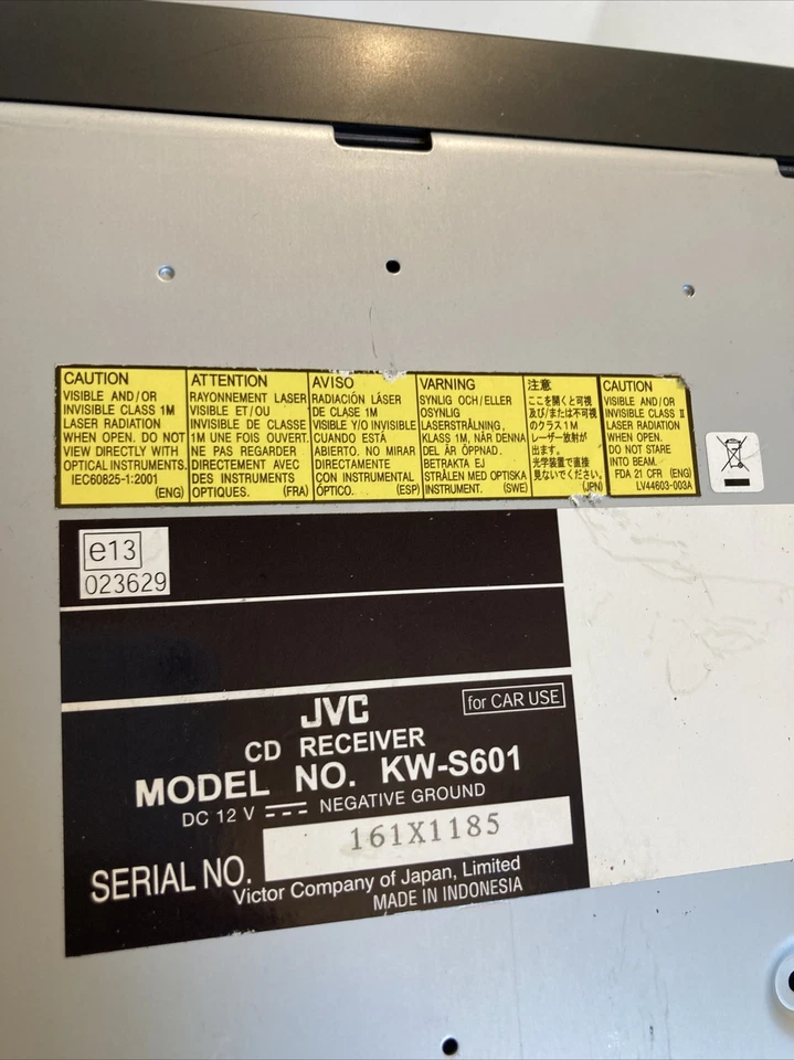 Kia Sorento Lettore Cd Jvc Kw-S601 Originale 2.5 Crdi 170Hp 2009 Anno - Immagine 4 di 4