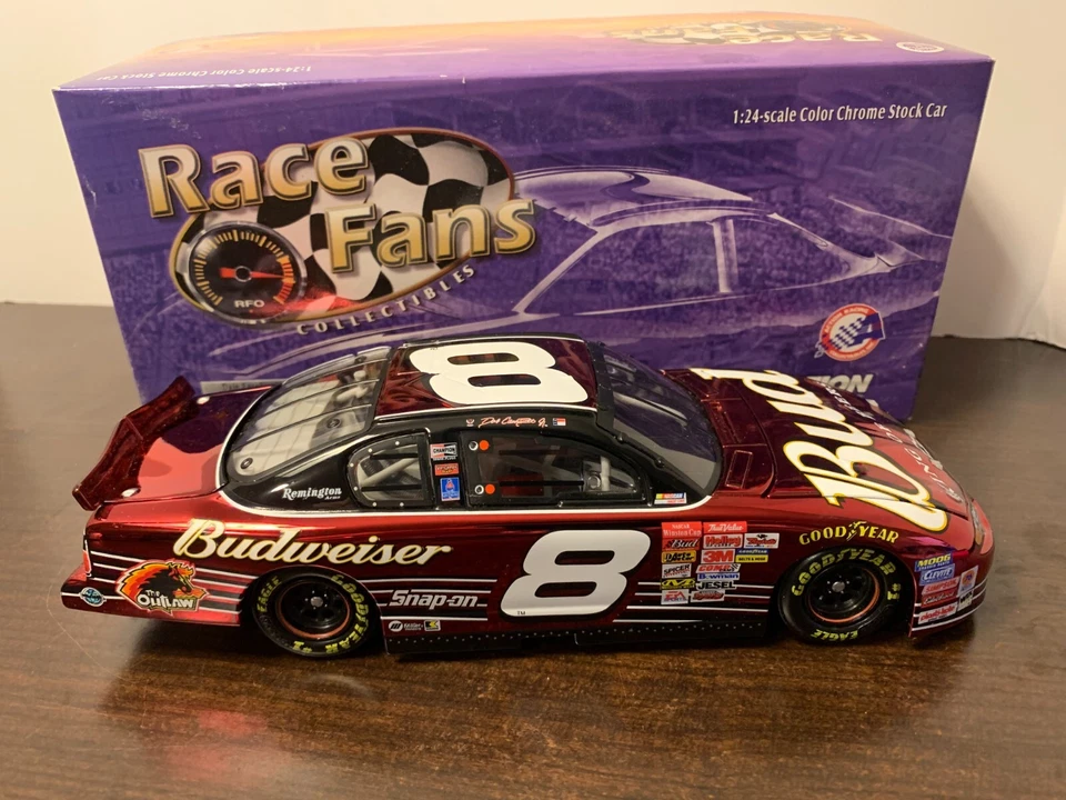 2001- DALE WONHARDT JR. #8 BUDWEISER - MONTE CARLO - COLOR CROMO - 1/24 ~ Foto 3 de 4